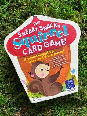 The Sneaky Snacky Squirrel Card Game ages 4 & up, for 3-6 people colour matching